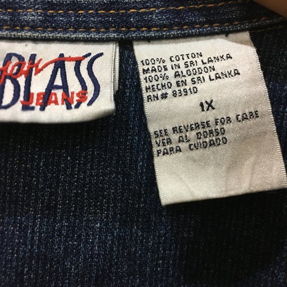 Bill Blass Twill Jean Jacket Vintage - Picture 4 of 16